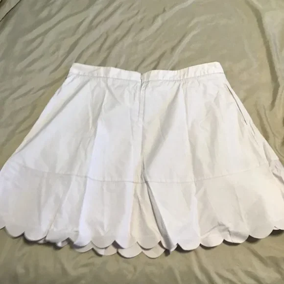 SEE By Chloe Scalloped Cotton-poplin Mini Skirt - Picture 3 of 13